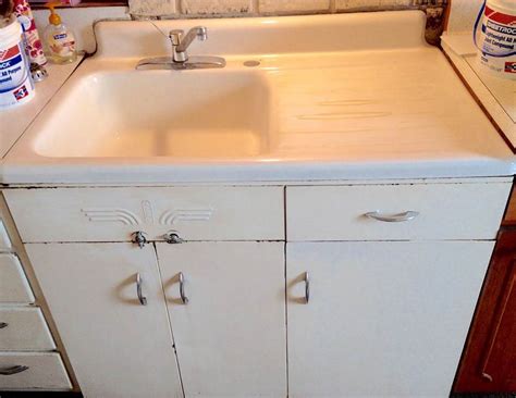 vintage american kitchen steel cabinet